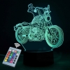 Lampka nocna 3D z pilotem - motocykl [23040000780]
